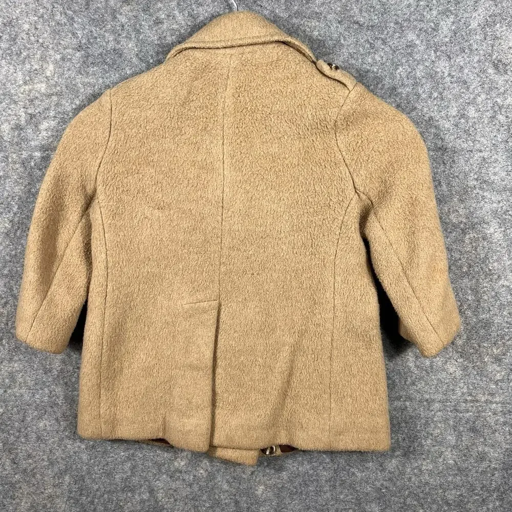 Vintage St. Michael Wool Blend‎ 1940’s Child’s Coat, Age 4 Or 40 Inch Height USA
